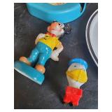 Vintage Disney Toy Lot, Koolade Lunchbox, And Others