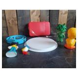 Vintage Disney Toy Lot, Koolade Lunchbox, And Others