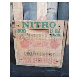 Vintage Wooden Nitro Kleanbore Box in Good Solid Condition