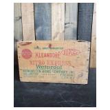 Vintage Wooden Nitro Kleanbore Box in Good Solid Condition