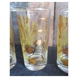 Vintage Bartlett Collins Mid Century Under the Sea 22K Gold Glasses