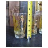 Vintage Bartlett Collins Mid Century Under the Sea 22K Gold Glasses