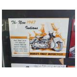Indian Motorcycle Framed 40
