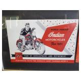 Indian Motorcycle Framed 40