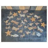 Small Metal Art of Various Sizes Styles of animal cutouts