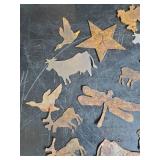 Small Metal Art of Various Sizes Styles of animal cutouts