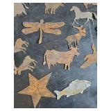 Small Metal Art of Various Sizes Styles of animal cutouts