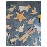 Small Metal Art of Various Sizes Styles of animal cutouts