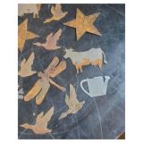 Small Metal Art of Various Sizes Styles of animal cutouts