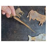 Small Metal Art of Various Sizes Styles of animal cutouts