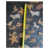 Small Metal Art of Various Sizes Styles of animal cutouts
