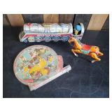 Vintaage Daiya Tin Litho Wind up toy Horse, 1960