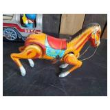 Vintaage Daiya Tin Litho Wind up toy Horse, 1960
