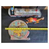 Vintaage Daiya Tin Litho Wind up toy Horse, 1960