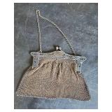Antique Art Deco 20th Century Silver Mesh Purse