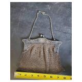 Antique Art Deco 20th Century Silver Mesh Purse
