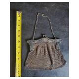 Antique Art Deco 20th Century Silver Mesh Purse