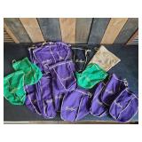 Crown Royal Bags of different Styles and Colors One is a Suede Bag all in good condition