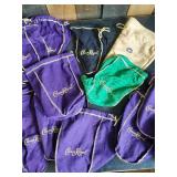 Crown Royal Bags of different Styles and Colors One is a Suede Bag all in good condition