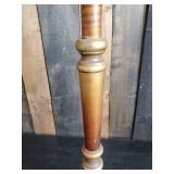 Very Cool Floor Standing Light  Works  Great Base Color and Awesome Fringed Shade