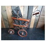 Small Display Baby Buggy for Décor or Small Plant  Very cute Good Solid condition