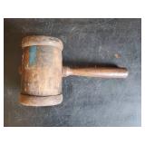 Antique Wooden Hand Held Mallot