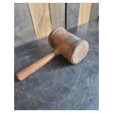 Antique Wooden Hand Held Mallot