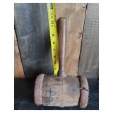 Antique Wooden Hand Held Mallot