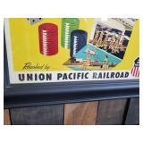 Framed Las Vegas Union Pacific Railroad Poster