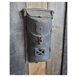 Heavy Duty Vintage Cast Iron Wall Mounted Mailbox