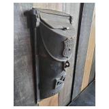 Heavy Duty Vintage Cast Iron Wall Mounted Mailbox