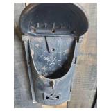 Heavy Duty Vintage Cast Iron Wall Mounted Mailbox