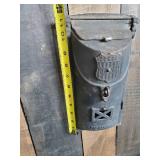 Heavy Duty Vintage Cast Iron Wall Mounted Mailbox