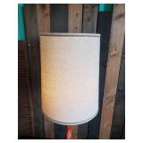 Vintage Large Orange and Gold Desktop Lamp Working