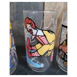 Vintage Ronald McDonald Glasses, Hamburgler, Mayor McCheese, and Ronald himself