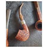 Vintage Pipes, Zippo Lighters, and Tobacco Tin