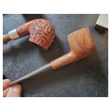 Vintage Pipes, Zippo Lighters, and Tobacco Tin