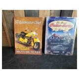 2 Indian Tin Signs, 
