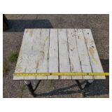 Very Cool Great Patina Wooden Table  This is such a Cool Looking Table