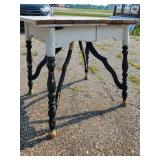 Very Cool Great Patina Wooden Table  This is such a Cool Looking Table