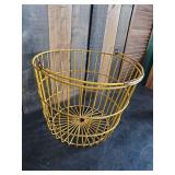 Vintage Yellow Egg Basket