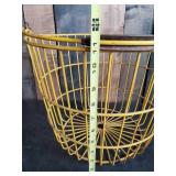 Vintage Yellow Egg Basket