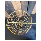 Vintage Yellow Egg Basket