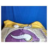 2 Vikings Flag and a Vikings NWA Football 2 Vikings Flag and a Vikings NWA Football