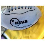 2 Vikings Flag and a Vikings NWA Football 2 Vikings Flag and a Vikings NWA Football