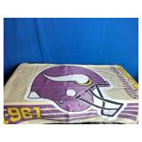 2 Vikings Flag and a Vikings NWA Football 2 Vikings Flag and a Vikings NWA Football