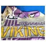 2 Vikings Flag and a Vikings NWA Football 2 Vikings Flag and a Vikings NWA Football