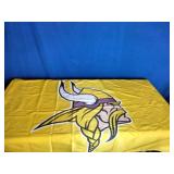 2 Vikings Flag and a Vikings NWA Football 2 Vikings Flag and a Vikings NWA Football