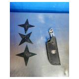 3 Throwing Knifes and 3 Throwing Stars 3 Throwing Knifes and 3 Throwing Stars
