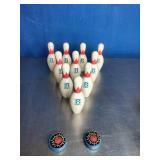 Brunswick Max Gaming Bowling Pins and Hockey Pucks Brunswick Max Gaming Bowling Pins and Hockey Pucks